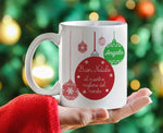 Tazza Personalizzata Buon Natale alla Maestra Migliore del Mondo Tazze Personalizzate