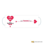 Tazza Personalizzata con Nomi Happy Valentine's Day Tazze Personalizzate