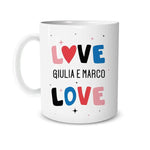 Tazza Personalizzata con Nomi Love Tazze Personalizzate