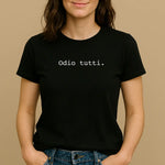 T-shirt Donna "Odio Tutti"
