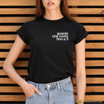 T-shirt Donna Guarda che conto fino a 3