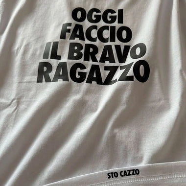Maglietta Uomo "Oggi faccio il bravo ragazzo"-T-shirt-Lol T-shirt