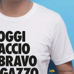 Maglietta Uomo "Oggi faccio il bravo ragazzo"-T-shirt-Lol T-shirt