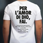 Maglietta Uomo "Se lo vuoi fare fallo." con Stampa Fronte e Retro-T-shirt-Lol T-shirt