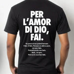 Maglietta Uomo "Se lo vuoi fare fallo." con Stampa Fronte e Retro-T-shirt-Lol T-shirt