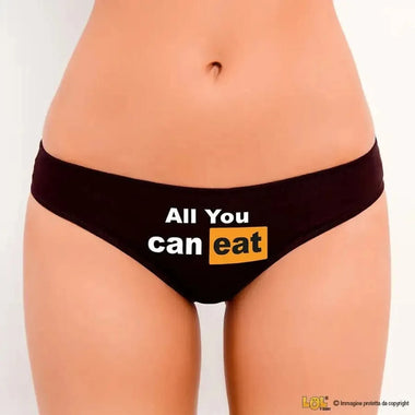 Mutande Sexy Slip Tanga Donna - All you can eat-Slip Donna-Lol T-shirt