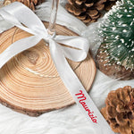 Nastro Segnaposto Personalizzato con Nome in Raso – Fiocco per Bicchieri o Regali