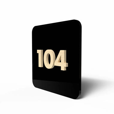 Numeri Camera Hotel/Albergo Plexiglass e Legno (mod. Bovi)