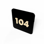 Numeri Camera Hotel/Albergo Plexiglass e Legno (mod. Bovi)