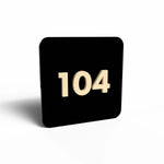 Numeri Camera Hotel/Albergo Plexiglass e Legno (mod. Bovi)