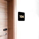 Numeri Camera Hotel/Albergo Plexiglass e Legno (mod. Bovi)