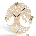 Orologio da Parete Albero della Vita in Legno di Betulla-Orologio-Lol T-shirt