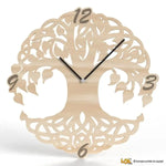 Orologio da Parete Albero della Vita in Legno di Betulla-Orologio-Lol T-shirt