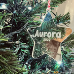 Pallina di Natale a forma di stella in Plexiglass con personalizzabile con nome-Decorazioni natalizie-Lol T-shirt