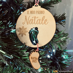 Pallina di Natale il mio primo natale con nome personalizzato-Decorazioni natalizie-Lol T-shirt