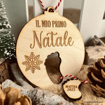 Pallina di Natale il mio primo natale con nome personalizzato-Decorazioni natalizie-Lol T-shirt