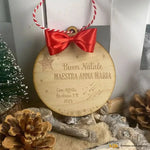 Pallina di Natale in legno Regalo per Maestra personalizzabile - Stelline-Decorazioni natalizie-Lol T-shirt