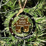 Pallina di Natale Personalizzata Primo Natale nella nuova casa-Decorazioni natalizie-Lol T-shirt