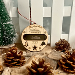 Pallina di Natale Quest'anno ci sono anch'io con nome personalizzato-Decorazioni natalizie-Lol T-shirt