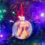 Pallina di Natale Trasparente Personalizzata con Foto-Decorazioni natalizie-Lol T-shirt
