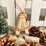 Pallina Natale Lettera con nome Decorazione di Natale-Decorazioni natalizie-Lol T-shirt