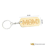 Portachiavi in Legno per Mamma con Scritta MOM e Nomi Figli - Personalizzato-Portachiavi-Lol T-shirt