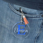 Portachiavi in Plexiglass con Nome e Lettera Colorata-Portachiavi-Lol T-shirt