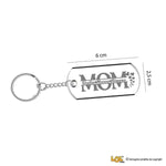 Portachiavi MOM in Plexiglass Trasparente Personalizzato con Nomi dei Figli-Portachiavi-Lol T-shirt
