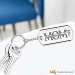 Portachiavi MOM in Plexiglass Trasparente Personalizzato con Nomi dei Figli-Portachiavi-Lol T-shirt