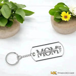 Portachiavi MOM in Plexiglass Trasparente Personalizzato con Nomi dei Figli-Portachiavi-Lol T-shirt