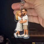 Box San Valentino Large - Wow Box – Quadro Netflix 21x30 + Portachiavi con Foto 3D + Federa Spotify 50x50