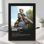 Poster Netflix Papà Personalizzato con Cornice Nera-Quadro-Lol T-shirt
