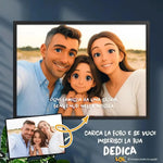 Quadro 3D Stile Cartoon Personalizzato con Foto e Dedica – Idea Regalo Originale-Quadro-Lol T-shirt
