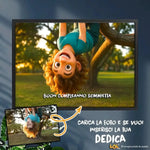 Quadro 3D Stile Cartoon Personalizzato con Foto e Dedica – Idea Regalo Originale-Quadro-Lol T-shirt