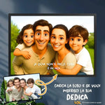 Quadro 3D Stile Cartoon Personalizzato con Foto e Dedica – Idea Regalo Originale-Quadro-Lol T-shirt