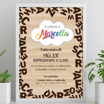 Quadro Attestato Miglior Rappresentante di Classe con Nome Stampato, Cornice Bianca 21x30 cm-Quadro-Lol T-shirt
