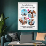 Quadro Famiglia Personalizzato con Dedica, Nomi e Foto-Quadro-Lol T-shirt