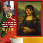 Quadro Personalizzato Stile Monna Lisa con il tuo Viso – Idea Regalo Originale
