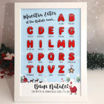 Quadro in Legno Personalizzato con Lettere dell’Alfabeto e Dedica Maestra-Quadro-Lol T-shirt