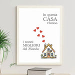Quadro In questa casa vivono i nonni migliori del mondo – Idea Regalo per i Nonni, Festa dei Nonni-Quadro-Lol T-shirt