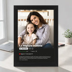 Poster Netflix Mamma Personalizzato con Cornice Nera