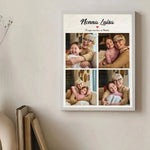 Quadro Personalizzato con Nomi e Foto Nonna ti voglio tanto bene – Idea Regalo per i Nonni, Festa dei Nonni-Quadro-Lol T-shirt
