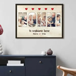 Quadro Personalizzato con Nomi e Foto Nonni Vi vogliamo bene – Idea Regalo per i Nonni, Festa dei Nonni-Quadro-Lol T-shirt