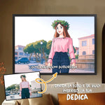 Quadro Personalizzato Effetto Ghibli con Foto e Dedica – Idea Regalo Originale-Quadro-Lol T-shirt