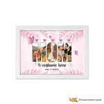 Quadro Personalizzato Mamma con Scritta MOM e 3 Foto - Idea Regalo Unica-Quadro-Lol T-shirt