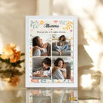 Quadro Personalizzato per Mamma con 4 Foto e Dedica - Regalo Speciale-Quadro-Lol T-shirt