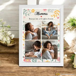 Quadro Personalizzato per Mamma con 4 Foto e Dedica - Regalo Speciale-Quadro-Lol T-shirt