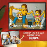 Quadro Personalizzato Stile Simpson con Foto e Dedica – Idea Regalo Originale-Quadro-Lol T-shirt