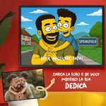 Quadro Personalizzato Stile Simpson con Foto e Dedica – Idea Regalo Originale-Quadro-Lol T-shirt