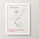 Quadro Personalizzato Una Mamma Speciale (Cornice Bianca)-Quadro-Lol T-shirt